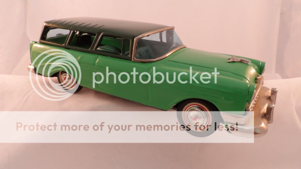 bandai chevrolet station wagon, 1957, mint boxed!